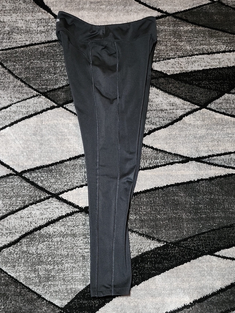 VS PINK COZY BLACK SOFT FLEECE LINED LEGGINGS COLD WEATHER